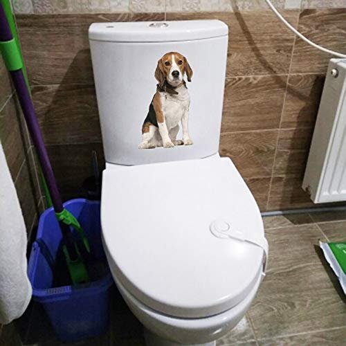 Gadgets WRAP 13.8 * 21.8CM Sitting Dog Bathroom Toilet Sticker Decor Home Room Wall Decals T1-0305