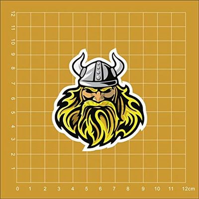 Gadgets Wrap Vinyl The Viking Logo Notebook Refrigerator Skateboard Sticker (60 cm X 5 cm X 5 cm, Multicolor)