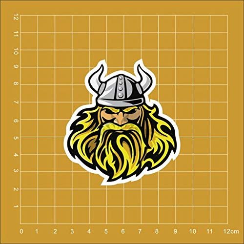 Gadgets Wrap Vinyl The Viking Logo Notebook Refrigerator Skateboard Sticker (60 cm X 5 cm X 5 cm, Multicolor)