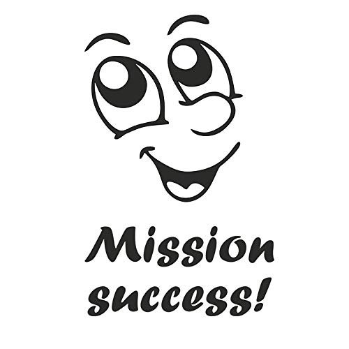 Gadgets Wrap Vinyl Mission Success! Funny Humor Toilet Sticker Personalized Bathroom Wall Stickers 4Ws-0027