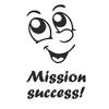 Gadgets Wrap Vinyl Mission Success! Funny Humor Toilet Sticker Personalized Bathroom Wall Stickers 4Ws-0027 view 1
