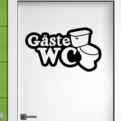 GADGETS WRAP Personality Bathroom Decorative Tattoo Stickers Funny Toilet Vinyl Door Sticker 2Ws0078