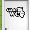 GADGETS WRAP Personality Bathroom Decorative Tattoo Stickers Funny Toilet Vinyl Door Sticker 2Ws0078 view 1