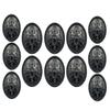 REENA Antique Gun Metal Bronze Round Button for Coat, Blazer, Suit, Sherwani, and Indian Dresses - Gun Metal Finish, Big & Small Buttons Combo (6 Big + 6 Small), Ethnic Classy Design view 1