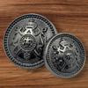REENA Antique Gun Metal Bronze Round Button for Coat, Blazer, Suit, Sherwani, and Indian Dresses - Gun Metal Finish, Big & Small Buttons Combo (6 Big + 6 Small), Ethnic Classy Design view 4