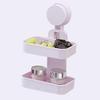 CHEM-AB ENTEREPIRSE Double Layer Soap Box Holder with Suction Cup for Bathroom Kitchen Home (Medium, Multicolour) (4) view 1
