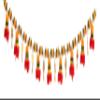 Geetanjali Crafts Handmade Satin Ribbon Traditional Toran/Door Hanging Or Bandarwar |Size- 40 Inch Length| 8305 view 1