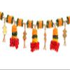 Geetanjali Crafts Handmade Satin Ribbon Traditional Toran/Door Hanging Or Bandarwar |Size- 40 Inch Length| 8305 view 2