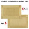 Bhaguji PVC Placemats Heat-Resistant Woven Vinyl Stain Resistant Placemat for Dining Table - Easy to Clean - Set of 4 Pieces (Gold) view 4
