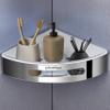 Plantex Corner Shelf for Bathroom Wall / 304 Grade Stainless Steel Bathroom Corner Rack/Bathroom Organizer/Kitchen Side Corner Shelf/Kitchen Shelf -(Silver and White, 9x9 inches) view 4