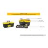 STANLEY 1-71-949 16'' Organised Maestro Heavy-Duty Portable Plastic Essential Toolbox with Clear Top Lid and Removable Tray Compartment for Easy & Convenient Storage, 1 Year Warranty, YELLOW & BLACK view 2