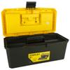 STANLEY 1-71-949 16'' Organised Maestro Heavy-Duty Portable Plastic Essential Toolbox with Clear Top Lid and Removable Tray Compartment for Easy & Convenient Storage, 1 Year Warranty, YELLOW & BLACK view 3