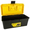 STANLEY 1-71-949 16'' Organised Maestro Heavy-Duty Portable Plastic Essential Toolbox with Clear Top Lid and Removable Tray Compartment for Easy & Convenient Storage, 1 Year Warranty, YELLOW & BLACK view 4