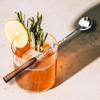 Cosy Tossy 10 Inches Stainless Steel Cocktail Mixing Spoon with Wooden Handle | Twisted Bar Spoon for Cocktails, Mocktails & Drinks view 3