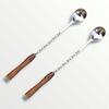 Cosy Tossy 10 Inches Stainless Steel Cocktail Mixing Spoon with Wooden Handle | Twisted Bar Spoon for Cocktails, Mocktails & Drinks view 4