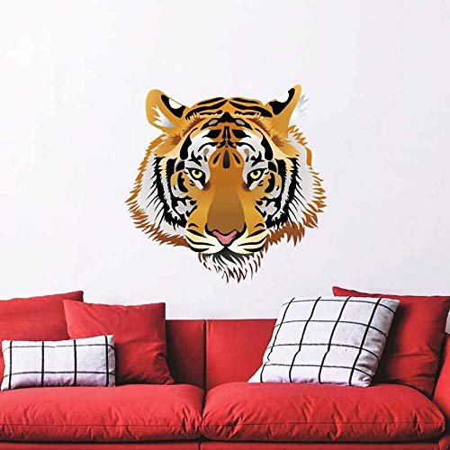 GADGETS WRAP Tiger Head Full Color Decal Animals Wall Sticker Living Room Bedroom Art murals Removable Sticker Home Dcor