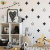 GADGETS WRAP Most Creative Sign Cross Switzerland Home Decor Wall Art Cartoon Wall Stickers for Kids Bedroom Geometric Vinyl Wallpaper view 1