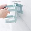 MOSHTU Plastic 2 Layer Soap Stand/Holder/Wall Mounted Soap Box Bathroom Shelve for Kitchen/Bathroom (Multicolor) (1Pcs Set) view 2