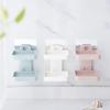 MOSHTU Plastic 2 Layer Soap Stand/Holder/Wall Mounted Soap Box Bathroom Shelve for Kitchen/Bathroom (Multicolor) (1Pcs Set) view 4