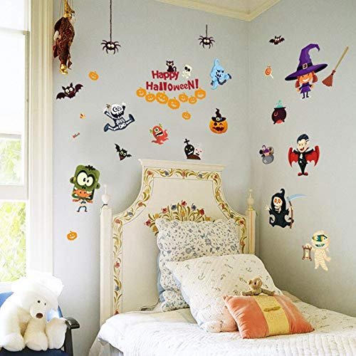 GADGETS WRAP PVC Wall Stickers Halloween Decoration Wall Decals Removable Sticker Furniture Window Glass Stickers Festival Decoration 979117 Sticker
