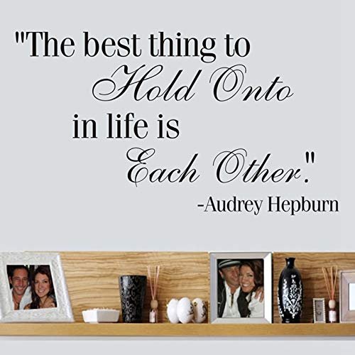 Gadgets Wrap 81X52Cm Audrey Hepburn Best in Life is The Other Removable Vinyl Wall Sticker Decor Decal Stickers Q0289