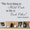 Gadgets Wrap 81X52Cm Audrey Hepburn Best in Life is The Other Removable Vinyl Wall Sticker Decor Decal Stickers Q0289 view 1