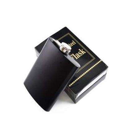 MEENAMART.COM Silver Stainless Steel Hip Flask 230ml
