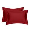 RJ Products Plain 100% Cotton Pillow Cover -King Size Maroon Color Set of 4 view 2
