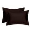 RJ Products Plain 100% Cotton Pillow Cover -King Size Coffee Color Set of 4 view 2