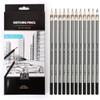 Chrome Artist Quality Fine Art Drawing & Sketching Pencils Grade14B,12B,11B,10B,9B,8B,7B,6B,5B,4B,3B,2B,B,F,HB,H,2H,3H,4H,5H,6H,7H,8H,9H.Pencil.(Pack of 24) view 1