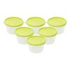 Cutting EDGE 750ml Nesterware Food Storage Container Set of 6 for Pulses, Sugar, Tea, Cereals, Travelling, Spices, Office, Lunch Box (Green) view 4