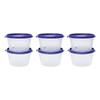 Cutting EDGE 750ml Nesterware Food Storage Container Set of 6 for Pulses, Sugar, Tea, Cereals, Travelling, Spices, Office, Lunch Box (Dark Blue) view 1