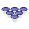 Cutting EDGE 750ml Nesterware Food Storage Container Set of 6 for Pulses, Sugar, Tea, Cereals, Travelling, Spices, Office, Lunch Box (Dark Blue) view 4