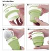 sakoraware BPA Free Food Grade Silicone Collapsible Portable Tea Coffee Water Thermos Travel Mug Cup Gifts Heat Insulated for Hot and Cold, Foldable Cup with Lid, 350ML, Random Color view 3