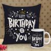 TIED RIBBONS Birthday Gift for Brother Sister Friend Father Mother Husband Wife Girlfriend Boyfriend Printed Cushion Cover with Filler (12 X 12 Inch) and Coffee Mug Cup Combo view 1