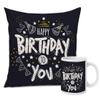 TIED RIBBONS Birthday Gift for Brother Sister Friend Father Mother Husband Wife Girlfriend Boyfriend Printed Cushion Cover with Filler (12 X 12 Inch) and Coffee Mug Cup Combo view 2