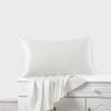 LINENWALAS Solid Cotton 400 TC Pillow Cover, Set of 2 Pillowcovers in White, Standard Size Pillowcase, Pillow Covers with Envelope Closure (17x27 Inch, White) view 2