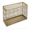 Gold Wire Cutlery holder basket for storage and organizing Kitchen and Bathroom Multi-Purpose for pleasant visual effect Metal & Gold finish for strong high durability. view 1