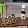 Gold Wire Cutlery holder basket for storage and organizing Kitchen and Bathroom Multi-Purpose for pleasant visual effect Metal & Gold finish for strong high durability. view 3