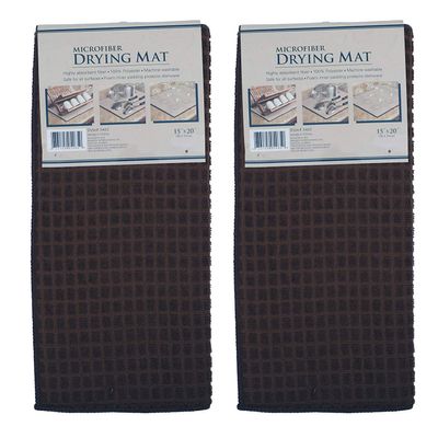 Toriox Microfiber Reversible Dish Drying Mat for Kitchen Microfiber Cushion pad Tableware Drying mat (Random Colour) (2)