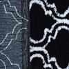 AEROHAVEN 100% Cotton Glorious Super Soft Moroccan Designer Anti Slip Bathmat - BM-17 (Black, 50 cm x 80 cm) view 3