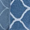 AEROHAVEN Glorious Super Soft Microfiber Designer Anti Slip Bathmat - BM - 14 (Aqua, 20" x 32" OR 50 cm x 80 cm) view 3