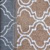 AEROHAVEN 100% Cotton Glorious Super Soft Moroccan Designer Anti Slip Bathmat - BM-17 (Brown, 50 cm x 80 cm) view 3