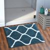 AEROHAVEN Glorious Super Soft Microfiber Designer Anti Slip Bathmat - BM - 14 (Teal, 20" x 32" OR 50 cm x 80 cm) view 1