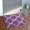 AEROHAVEN Glorious Super Soft Microfiber Designer Anti Slip Bathmat - BM - 14 (Wine, 20" x 32" OR 50 cm x 80 cm) view 1