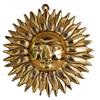 Pranjals House Metallic Brass Surya Dev, Lord Surya Wall Home Decor, Designer Wall Hanging Decoration Sculpture Vastu Figurine Surya for Positivity for Living Room, Bedroom, Home, Office for Protect Evil Eye (7.5 x 7.5 Inches, Golden) view 1