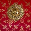 Pranjals House Metallic Brass Surya Dev, Lord Surya Wall Home Decor, Designer Wall Hanging Decoration Sculpture Vastu Figurine Surya for Positivity for Living Room, Bedroom, Home, Office for Protect Evil Eye (7.5 x 7.5 Inches, Golden) view 3