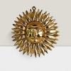 Pranjals House Metallic Brass Surya Dev, Lord Surya Wall Home Decor, Designer Wall Hanging Decoration Sculpture Vastu Figurine Surya for Positivity for Living Room, Bedroom, Home, Office for Protect Evil Eye (7.5 x 7.5 Inches, Golden) view 4