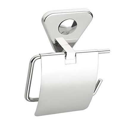 PROMIXO Heavy Duty Stainless Steel (Pack of 1) Pramid Taildet Paper Holder with Chrome Finish for Home and Bathroom.