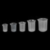 THW (5 pc) 50ml 100ml (250ml-2pc) 500ml Plastic Science Beaker Set Measuring Cup view 2